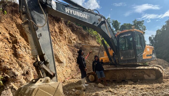 Lagi! Polres Pohuwato Amankan Excavator di PETI Hulawa, Operator Kabur