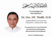Gorontalo Berduka, Politisi Senior A.W. Thalib Tutup Usia di RS Harapan Kita