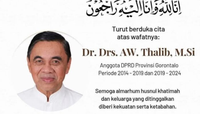Gorontalo Berduka, Politisi Senior A.W. Thalib Tutup Usia di RS Harapan Kita