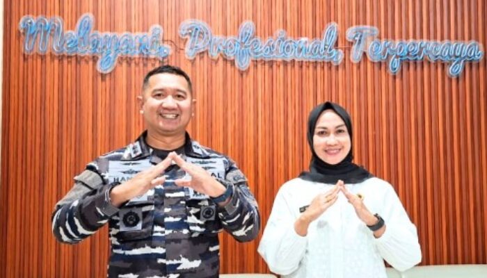 Kakantah Mega Perkuat Koordinasi Lintas Sektor Bersama Danlanal Gorontalo