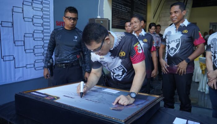 Kapolda Gorontalo Resmikan Renovasi Lapangan Tembak ISC