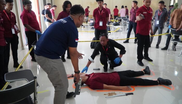 Dit Reskrimum Polda Gorontalo Latih Siswa Bintara dengan Ilmu Olah TKP