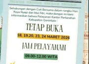 Kantah Kabupaten Gorontalo Umumkan Pelayanan Pertanahan Terbatas Selama Cuti Bersama