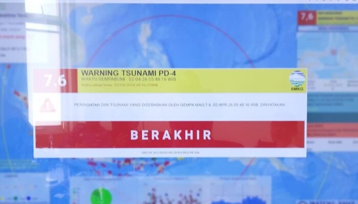 BMKG Nyatakan Peringatan Tsunami Imbas Gempa 7,6 M di Sulut Berakhir