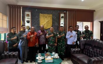 Sekda Sofian Temui Pangdam XIII/Merdeka, Bahas Program Presiden Prabowo