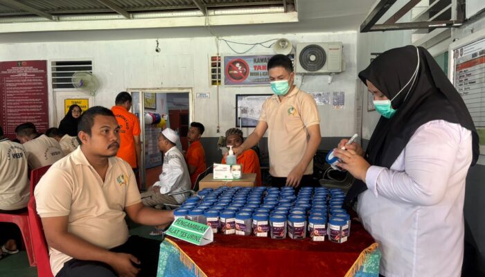 Berantas Narkoba, 318 Orang di Lapas Gorontalo Jalani Tes Urine