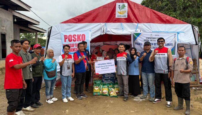 Pertamina Patra Niaga Sulawesi Salurkan Bantuan untuk Korban Banjir di Kendari