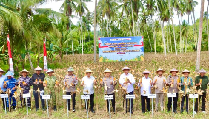 Polda Gorontalo Perkuat Program Swasembada Pangan lewat Panen Jagung