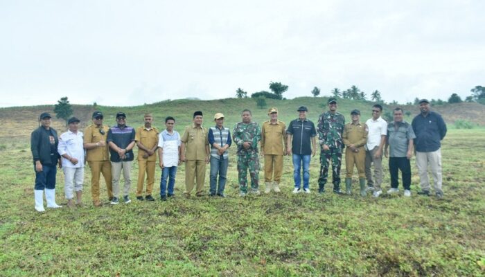 Bupati Pohuwato Bersama Dandim 1313 Tinjau Lokasi Pembangunan Batalyon