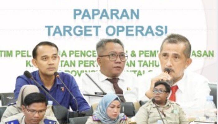 Kantor Pertanahan Kabupaten Gorontalo Ikuti Rapat Penetapan Target Operasi Tindak Pidana Pertanahan
