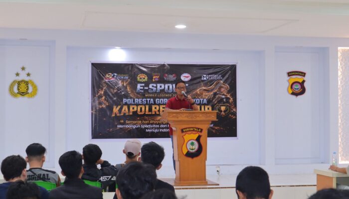 Semarak Hari Bhayangkara ke-80, Polresta Gorontalo Kota Gelar Turnamen E-Sport Mobile Legends