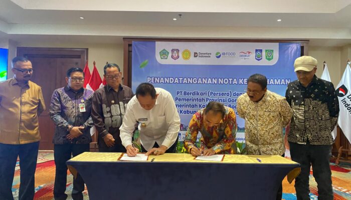 Pemprov Gorontalo Teken Mou dengan Berdikari terkait Hilirisasi Ayam Terintegrasi