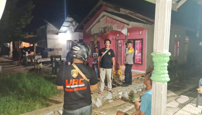 Terima Laporan Lewat 110, Tim URC Polres Pohuwato Patroli Gangguan Kamtibmas di Paguat