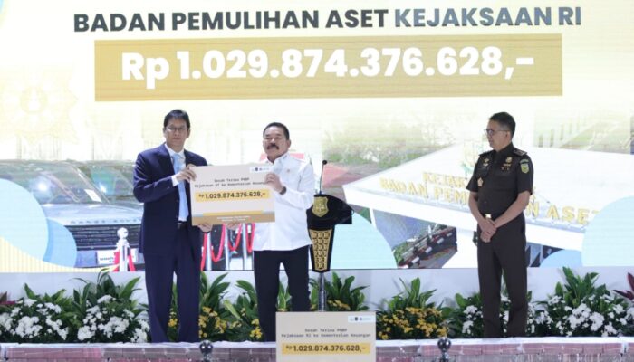 Menteri Purbaya Terima Aset Sitaan Rp1,02 Triliun dari Kejaksaan Agung
