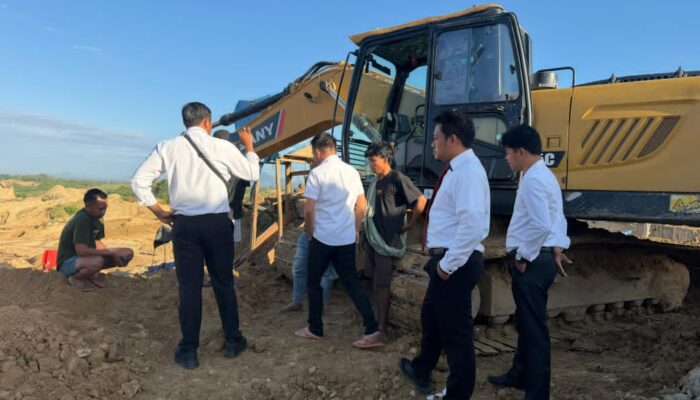 Polres Pohuwato Amankan Excavator dan Tiga Orang di Lokasi PETI Teratai