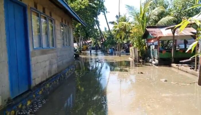 Pasca Gempa M 7,7, Air Laut Meluap ke Pemukiman Warga di Gorontalo Utara
