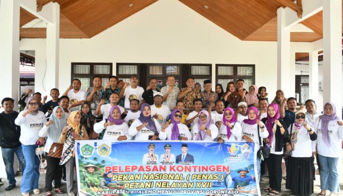 Wabup Boalemo Lepas Kontingen PENAS Petani Nelayan, Siap Tampil di Ajang Nasional