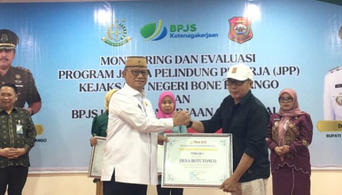 Program Jaksa Pelindung Pekerja di Bone Bolango, Desa Botutonuo Terbaik Satu