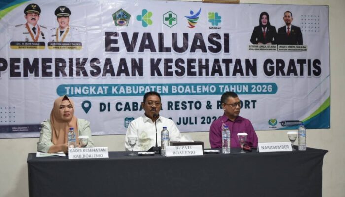 Bupati Boalemo Buka Evaluasi Pemeriksaan Kesehatan Gratis Tingkat Kabupaten 2026