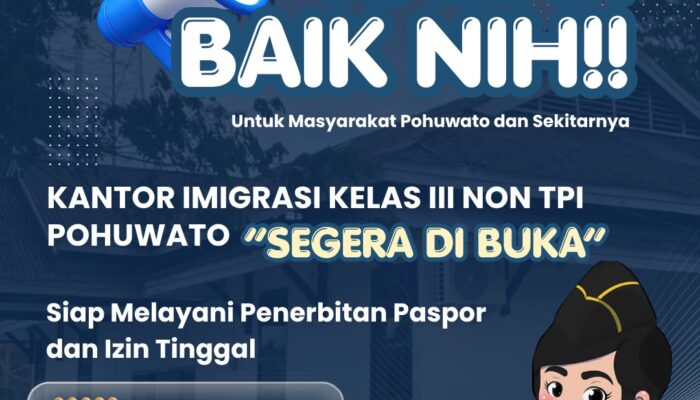 Urus Paspor jadi Lebih Mudah, Direktorat Jenderal Imigrasi akan Buka Kantor di Pohuwato