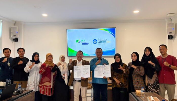 BPJS Ketenagakerjaan Gorontalo dan LLDIKTI Wilayah XVI Teken MoU, Perkuat Jaminan Sosial di Perguruan Tinggi
