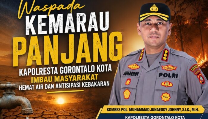 Hadapi Kemarau Panjang, Kapolresta Gorontalo Kota Imbau Warga Waspada Kebakaran