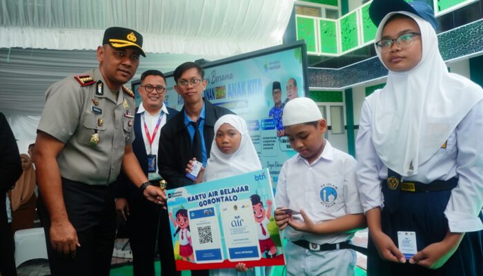 BTN Gorontalo dan Pemkot Hadirkan Kartu Air Belajar Terintegrasi Program Siswa Menabung