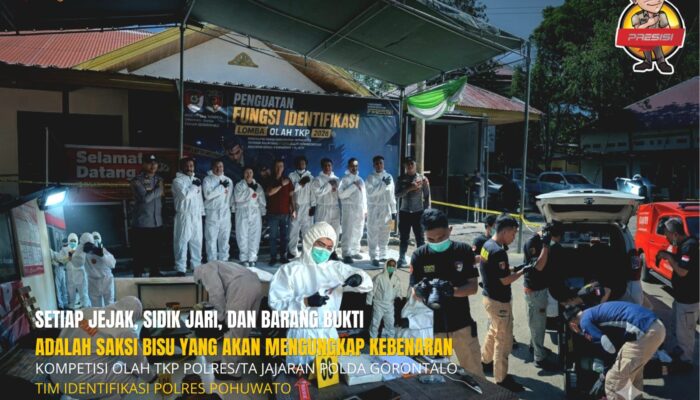 Satreskrim Polres Pohuwato Juarai Lomba Olah TKP Tingkat Polda Gorontalo