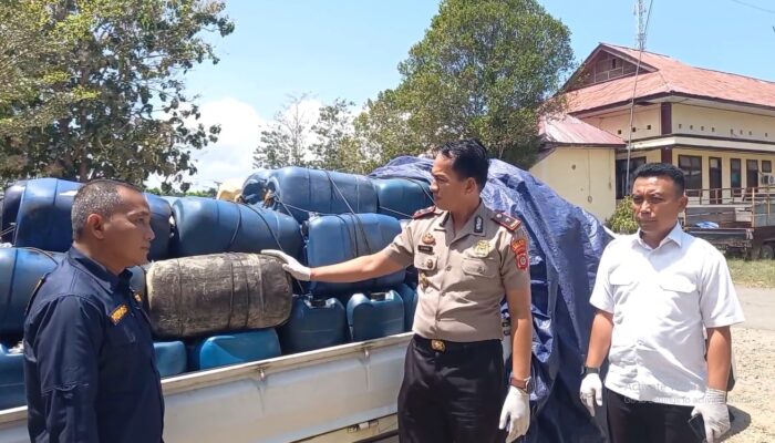 Polres Boalemo Ungkap 70 Galon Solar yang Diselundupkan untuk PETI di Pohuwato