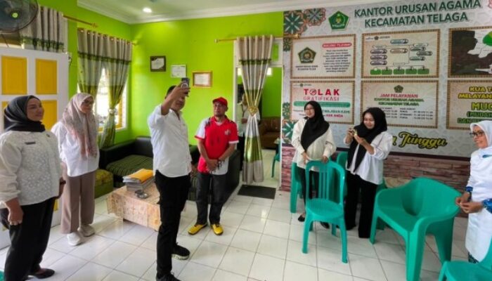 Kakanwil BPN Gorontalo Tinjau Pemberkasan Sertipikasi Tanah Wakaf di KUA Telaga dan Limboto