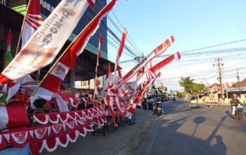 Semarak HUT RI di Gorontalo, Pedagang Tetap Setia Jual bendera Meski Kurangnya Pembeli