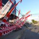 Semarak HUT RI di Gorontalo, Pedagang Tetap Setia Jual bendera Meski Kurangnya Pembeli