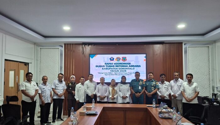 Rakor Perdana GTRA 2026, Kabupaten Gorontalo Fokus Optimalkan TORA dan Atasi Konflik Agraria