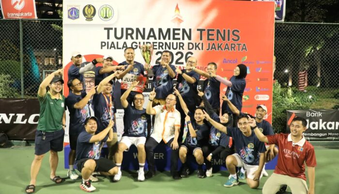 Kementerian ATR/BPN Juara II Beregu Turnamen Tenis Piala Gubernur DKI Jakarta 2026