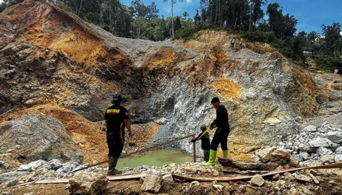 Polres Pohuwato Dibantu Ditreskrimsus Selidiki Longsor di Tambang Maut DAM
