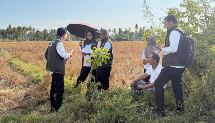 Panitia A Kantor Pertanahan Kabupaten Gorontalo Laksanakan Pemeriksaan Lapang PTSL Tahun 2026