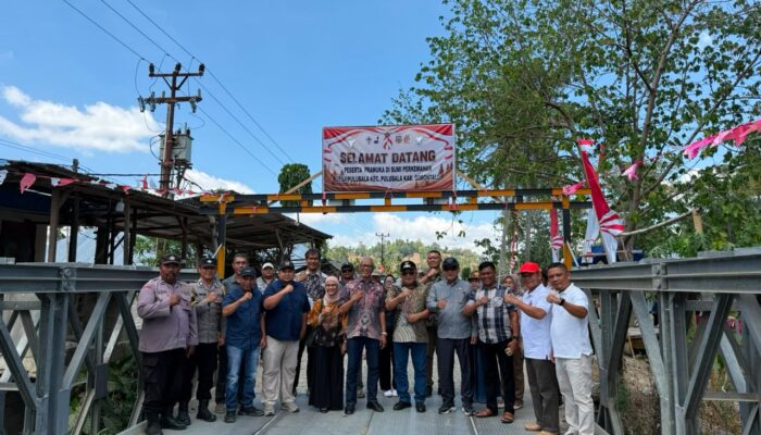 Pulihkan Akses Warga, Pani Gold Mine dan Pemda Resmikan Jembatan Bailey Pulubala