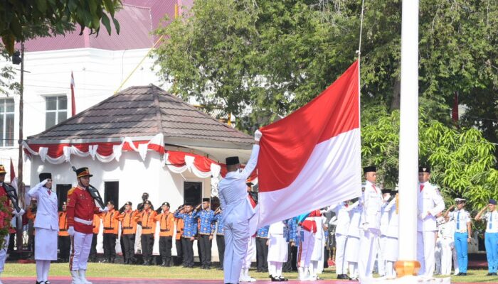 Gubernur Gusnar Pimpin Upacara HUT ke-81 RI di Gorontalo, Paskibraka Sukses Kibarkan Merah Putih