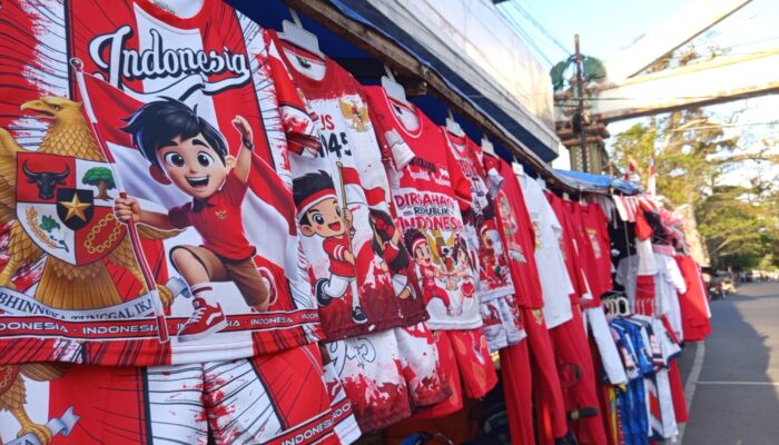 Diburu Pembeli, Permintaan Baju Bernuansa Merah Putih Meningkat di Gorontalo 