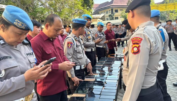 Antisipasi Judol dan Pinjol, Propam Polda Gorontalo Periksa HP Personel