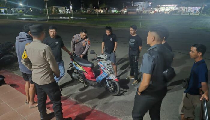 Polres Pohuwato Amankan Barang Bukti Motor Hasil Penggelapan, Pelaku Diburu