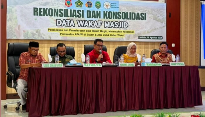 Kantah Kabupaten Gorontalo dan Kemenag Sinergi Tuntaskan Sertipikasi Tanah Wakaf Masjid