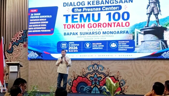 Suharso Monoarfa Pimpin Dialog Kebangsaan dan Temu 100 Tokoh di Gorontalo