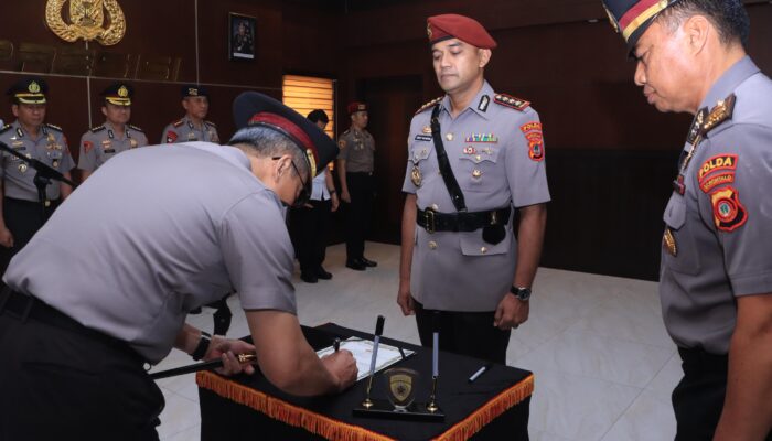 Direktur Kriminal Umum Resmi Berganti, Kapolda Gorontalo Pimpin Sertijab