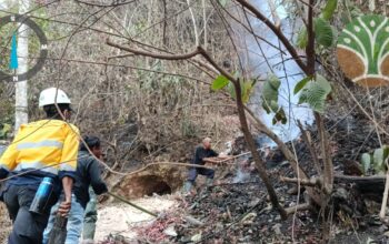 Penanganan Kebakaran di Titik Bor 18 & 19 Motomboto West, 30 Personel Diterjunkan