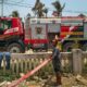 Pani Gold Mine Kerahkan Fire Truck Bantu Padamkan Kebakaran Lahan di Hulawa
