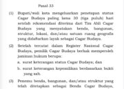 UU No 11 Tahun 2010 Pasal 33: SK Penetapan Eks Rumah Jawatan sebagai Cagar Budaya Batal Demi Hukum