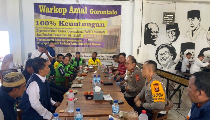 Wakapolda Gorontalo Ngopi Bareng Pengemudi Ojol, Perkuat Sinergi Jaga Kamtibmas