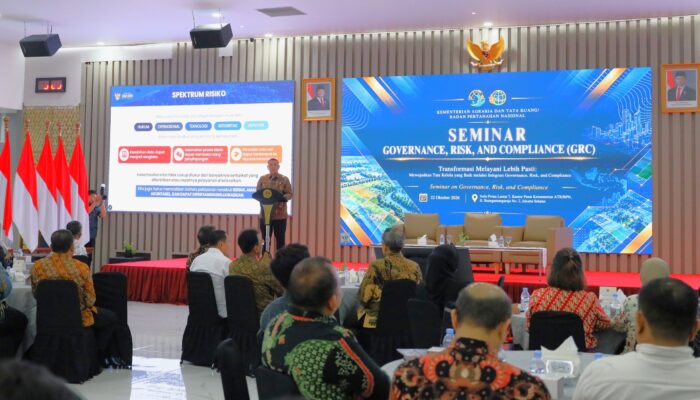 Wamen ATR/BPN Dorong Penguatan Manajemen Risiko Berbasis Data dan Peringatan Dini